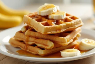 Banana Waffles in Just 10 Minutes